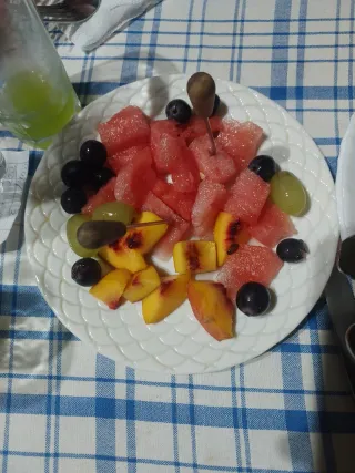 Fresh Seasonal Fruits Platter harvested from our farm in Saranda