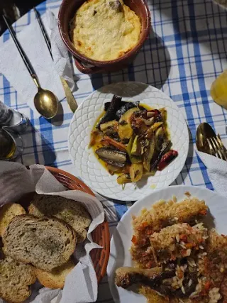 Traditional Albanian Home-Cooked Meal served at Family Pot Kitchen in Saranda